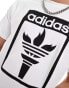 Adidas Originals Torch graphic t-shirt in white weiß, S - фото #2