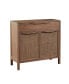 Palisades 36"W Coastal 1 Drawer and 2 Door Storage Accent Chest with Cane Webbing Detailing