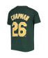 Big Boys Matt Chapman Green Oakland Athletics Team Player Name and Number T-shirt