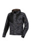 Motorradhoodie Macna Farrow Schwarz-Grau