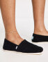 Toms alpargata espadrilles in black