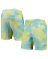 Фото #2 товара Men's White Miami Dolphins Tie-Dye Shorts