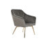 Фото #1 товара Кресло мягкое DKD Home Decor Позолоченный Темно-серый Металл 74 x 74 x 90 см