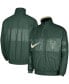 Фото #1 товара Куртка мужская Nike Milwaukee Bucks военного зеленого цвета для игры на корте Одежда и обувь > Мужчинам > Верхняя одежда > Куртки
