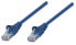 Фото #1 товара Intellinet Network Patch Cable - Cat5e - 10m - Blue - CCA - U/UTP - PVC - RJ45 - Gold Plated Contacts - Snagless - Booted - Lifetime Warranty - Polybag - 10 m - Cat5e - U/UTP (UTP) - RJ-45 - RJ-45