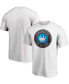 Фото #1 товара Men's White Charlotte FC Primary Logo Team T-shirt
