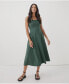 ფოტო #1 პროდუქტის Women's Organic Cotton Fit & Flare Midi Dress - Regular