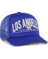 Фото #3 товара Men's Royal Los Angeles Dodgers Backhaul Foam Trucker Snapback Hat