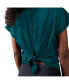Women's Green Philadelphia Eagles Abigail Back Slit T-shirt