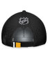 Фото #3 товара Men's Gray, Black Pittsburgh Penguins Authentic Pro Home Ice Trucker Adjustable Hat