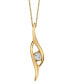 ფოტო #1 პროდუქტის Diamond (1/8 ct. t.w.) Pendant in 14k White, Yellow or Rose Gold