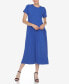 Women's Short Sleeve Asymmetrical Waist Maxi Dress