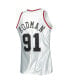 Фото #4 товара Men's Dennis Rodman Platinum Chicago Bulls 1997-98 Hardwood Classics 75th Anniversary Swingman Jersey