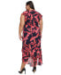 Фото #2 товара Plus Size Beverley Hills Printed Midi Dress