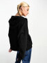 Фото #4 товара Weekday Essence zip hoodie in black