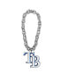 Фото #1 товара FanFave men's and Women's Silver-Tone Tampa Bay Rays Team Logo Fan Chain