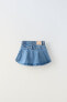 Фото #2 товара Короткая джинсовая юбка ZARA