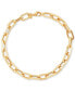 ფოტო #1 პროდუქტის Polished & Textured Large Cable Link Bracelet in 10k Gold