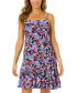 Women's Floral-Print Ruffle Cover-Up Dress