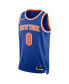 Фото #3 товара Men's and Women's Kemba Walker Blue New York Knicks Swingman Jersey - Icon Edition