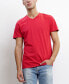 Фото #1 товара TMV002CJ Mens Cotton Jersey Short-Sleeve V-Neck T-Shirt
