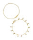 ფოტო #1 პროდუქტის Crystal Droplet Chain Women's Bracelet Set
