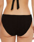 ფოტო #2 პროდუქტის Women's Black Sands Buckle Hipster Bikini Bottoms