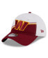 Фото #3 товара Men's White, Burgundy Washington Commanders 2023 Sideline 9TWENTY Adjustable Hat