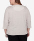 ფოტო #3 პროდუქტის Plus Size Classic Festive Poodle Drawstring Top