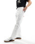 Dickies relaxed fit painters trousers in white