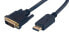 Фото #1 товара MCL MC393-2M - 2 m - DisplayPort - DVI-D - Gold - Black - Male/Male