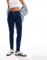 Фото #3 товара Vero Moda Elly mid rise skinny jeans in dark blue denim