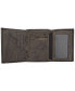 Фото #2 товара Men's Leather RFID Extra-Capacity Trifold