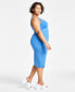 Trendy Plus Size Sleeveless Bodycon Midi Dress, Created for Macy's