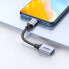 Adapter przejściówka kabla USB-C na USB-A 5Gb/s 15cm czarny
