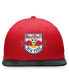 Фото #4 товара Men's Red New York Red Bulls Iconic Defender Snapback Hat