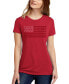 ფოტო #4 პროდუქტის Women's Premium Blend Word Art Proud To Be An American T-Shirt
