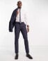 Фото #8 товара New Look skinny suit trousers in navy texture