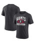 Фото #2 товара Men's Heathered Charcoal San Francisco Giants Badge of Honor Tri-Blend T-shirt