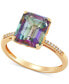 ფოტო #1 პროდუქტის Mystic Topaz (4 ct. t.w.) & Diamond (1/20 ct. t.w.) Ring in 14k Gold