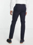 Фото #2 товара Selected Homme slim fit wool mix suit trousers in navy