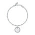 ფოტო #1 პროდუქტის LE PETITE STORY Love Br SS Crystal Hoop Heart 16+3 cm Bracelet