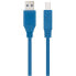 NANOCABLE 10.01.0802-BL 2 m USB-A To USB-B Cable