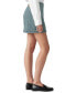 ფოტო #3 პროდუქტის Women's Cotton Denim Mid-Rise Wrap Skirt