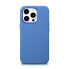 Фото #1 товара Skórzane etui iPhone 14 Pro magnetyczne z MagSafe Litchi Premium Leather Case niebieski