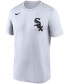 Фото #3 товара Men's White Chicago White Sox Wordmark Legend T-shirt