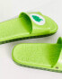 Melissa x Care Bears Good Luck beach slide in green