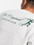 Jack & Jones Originals crew neck sweatshirt with run club back print in white