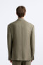 Фото #3 товара Костюмный пиджак из 100% льна ZARA