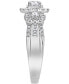 Фото #4 товара Diamond Triple Halo Engagement Ring (1 ct. t.w.) in 14k White Gold